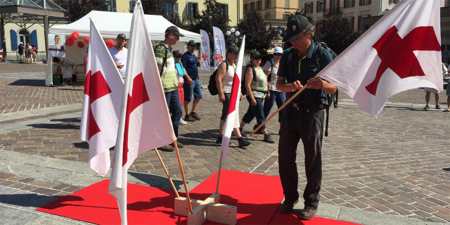 Marche humanitaire de la Croix-Rouge Valais pour les 150 ...